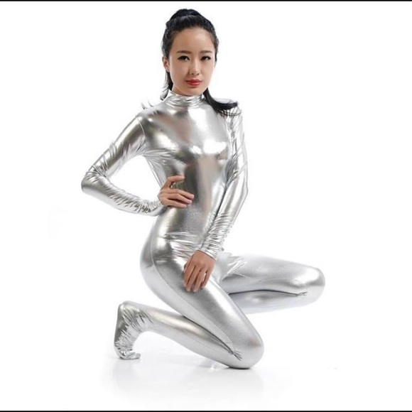 Silver full bodysuit Clearance